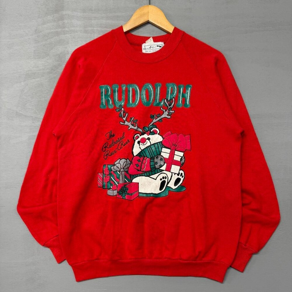 Vintage Rudolph the Red-Nosed Reindeer‎ Christmas Sweatshirt XL